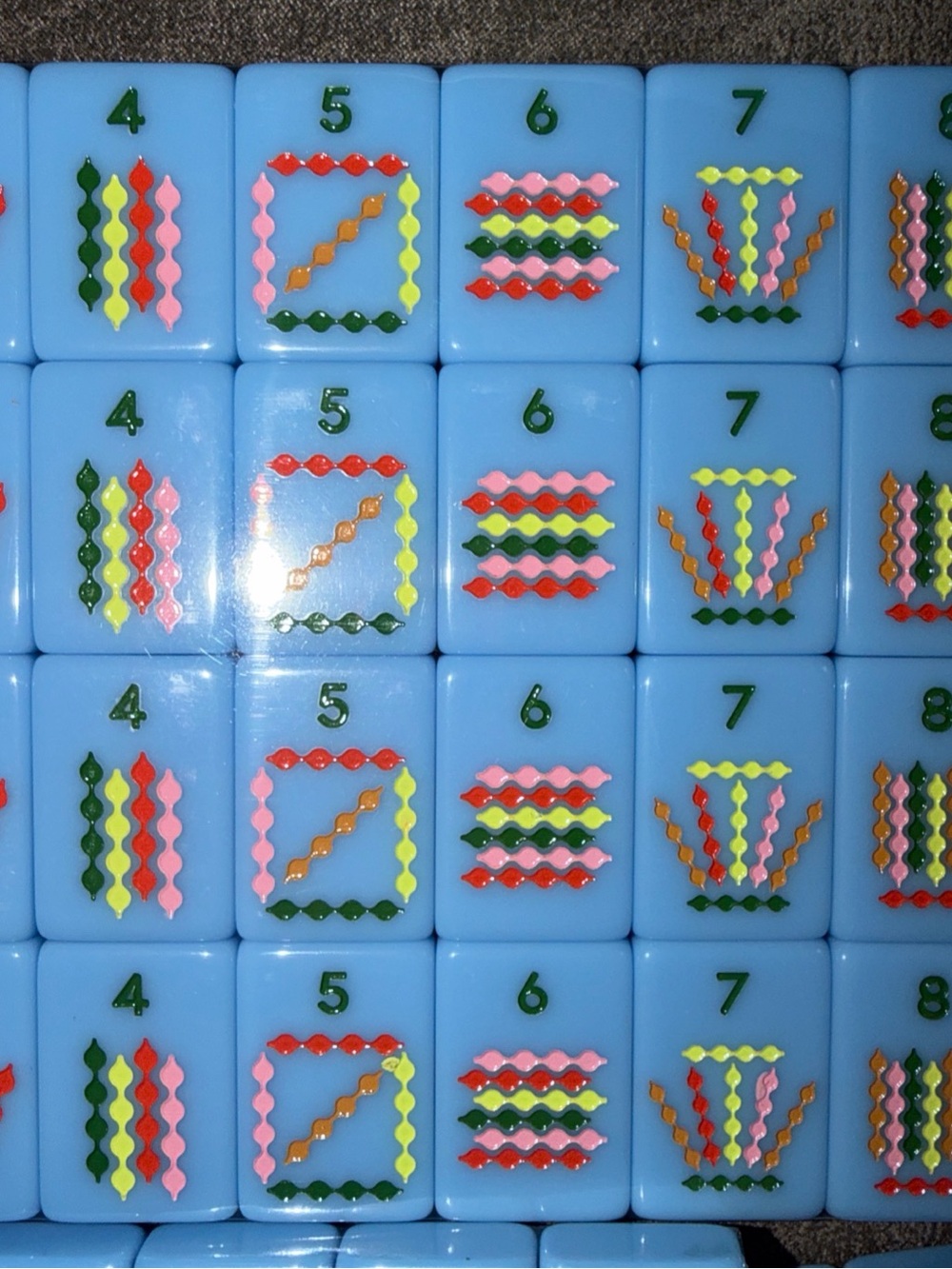 French Blue Mahjong Set by - Light Blue - Picture 5 of 6